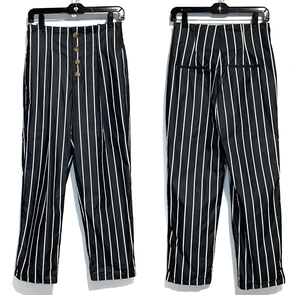 Who What Wear High Waist Paperbag Buttonfly Pants
